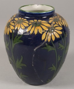 a naturalistic woods elers ware vase by frederick rhead
